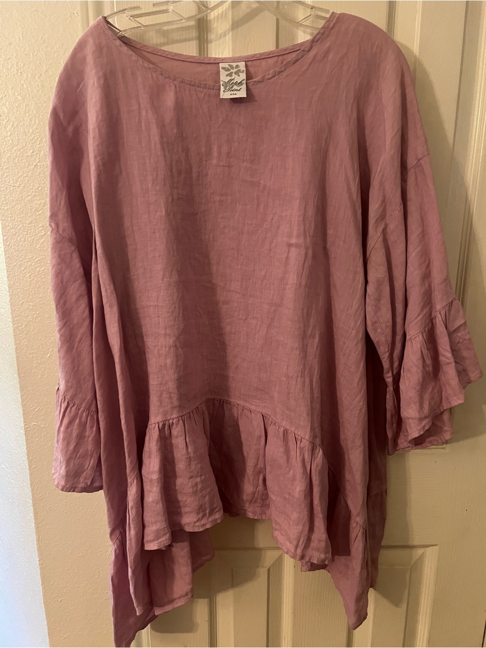 Flowy Lilac Linen Shirt